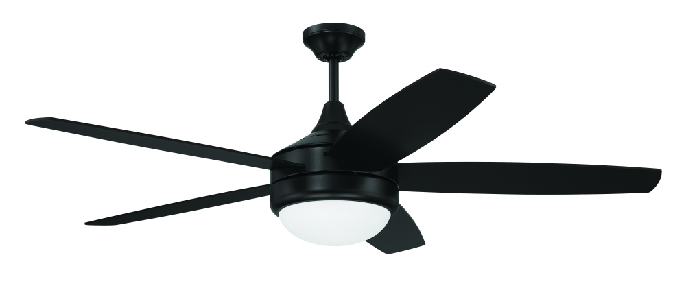 52" Ceiling Fan w/ 5 Blades, LED Light Kit & Wall Control