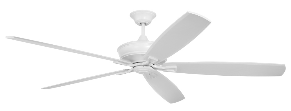 Santori 72" 5-Blade Indoor/Outdoor (Damp) Ceiling Fan in Matte White w/ White Blades