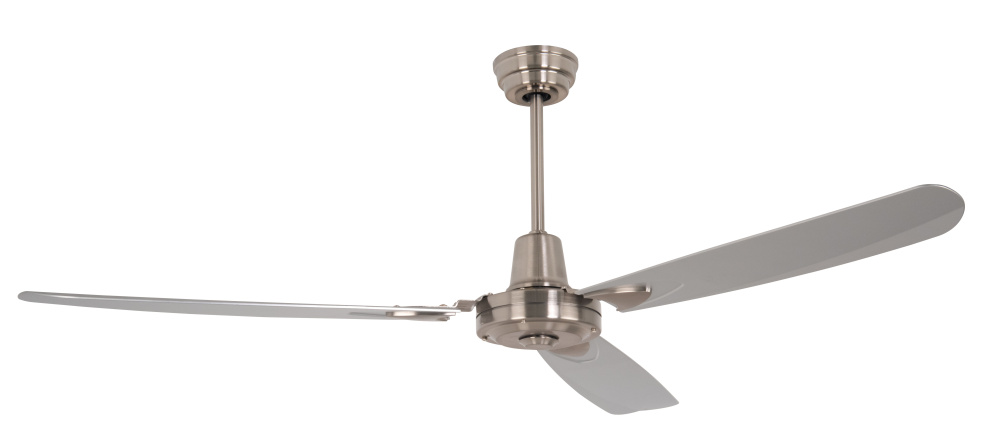Velocity 58" 3-Blade Ceiling Fan in Brushed Polished Nickel w/ Brushed Nickel Blades