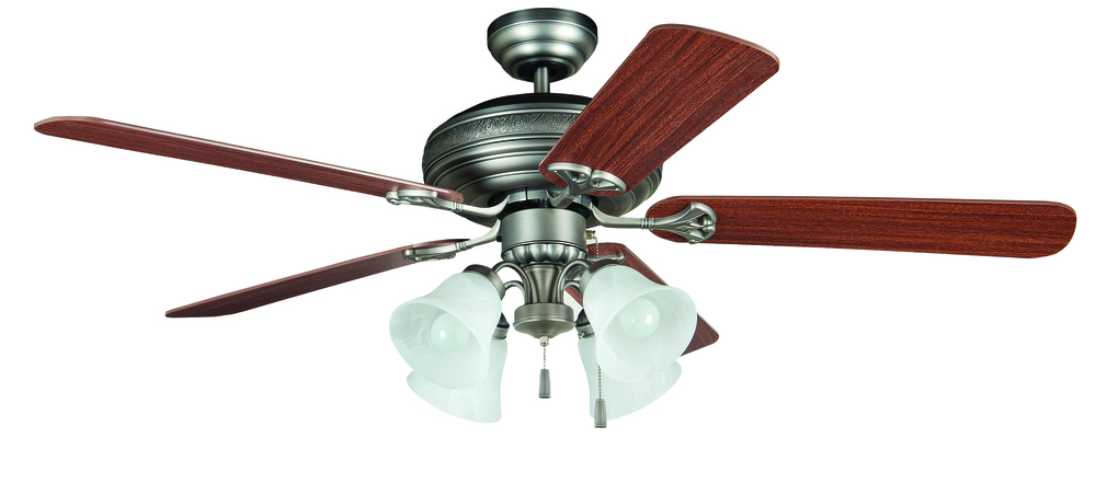 52" Ceiling Fan w/Blades & 4 Light Kit