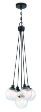 Craftmade 53395-FB - Que 5 Light Pendant in Flat Black