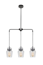 Craftmade 53593-FB - Trystan 3 Light Pendant in Flat Black