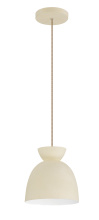 Craftmade 59191-CW - Ventura Dome 1 Light Mini Pendant in Cottage White