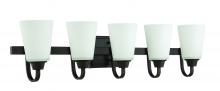 Craftmade 41905-ESP - Grace 5 Light Vanity in Espresso