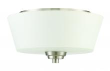 Craftmade 41982-BNK - Grace 2 Light Flushmount in Brushed Polished Nickel