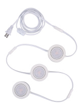 Craftmade CPK1103-W-LED - 2.75" LED Under Cabinet Puck in White, 3 pack