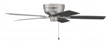 Craftmade PPH52BN5 - Pro Plus Hugger 52" 5-Blade Ceiling Fan in Brushed Nickel w/ Brushed Nickel/Greywood Blades