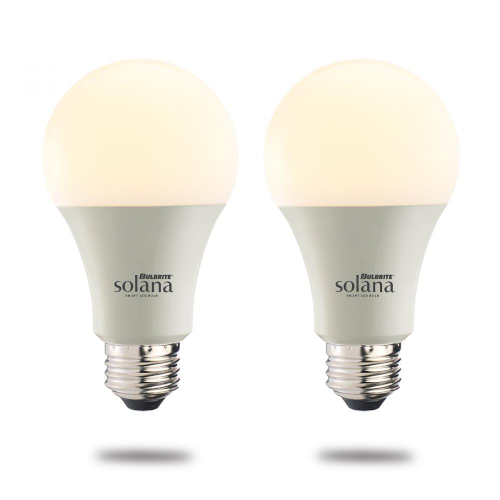 190121 SMART LED WIFI BULB 8W A19 WHITE LIGHT 60W EQUIVALENT 2PK