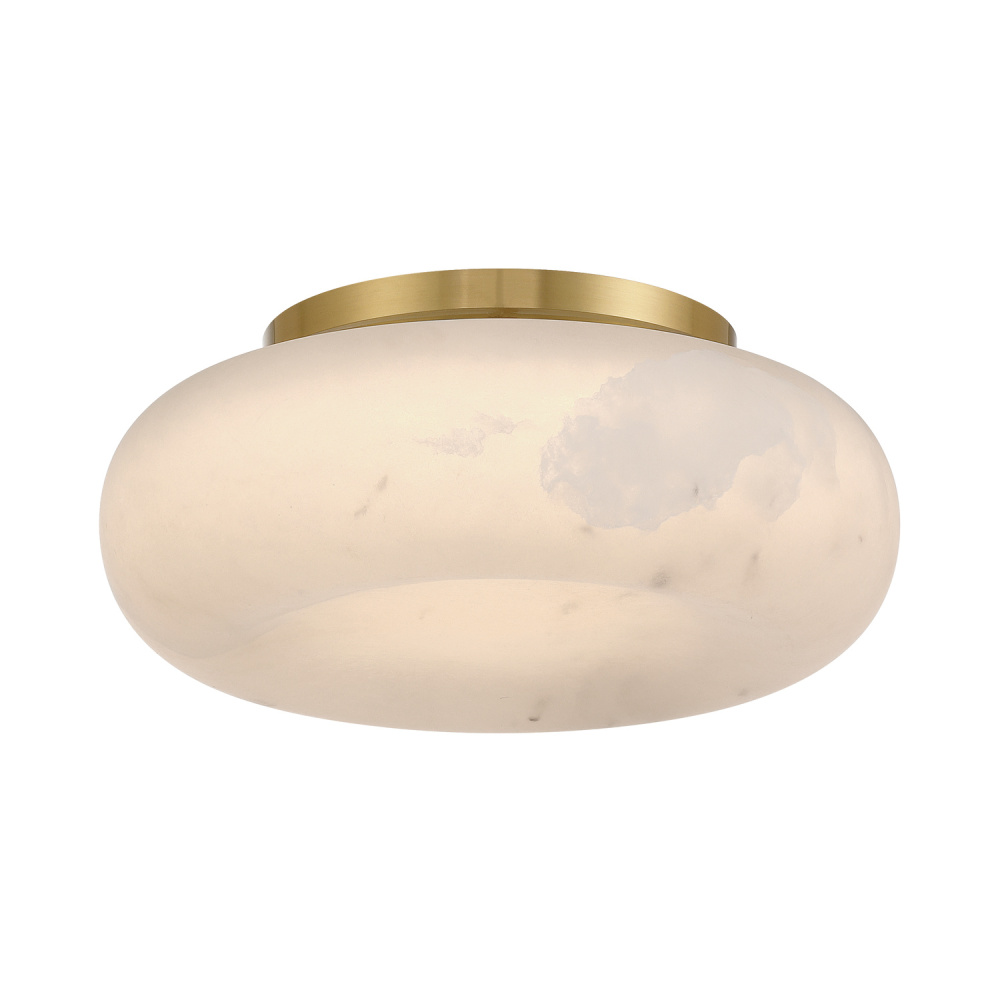 Acme 11.75'' Integrated LED Aged Brass Flush Mount