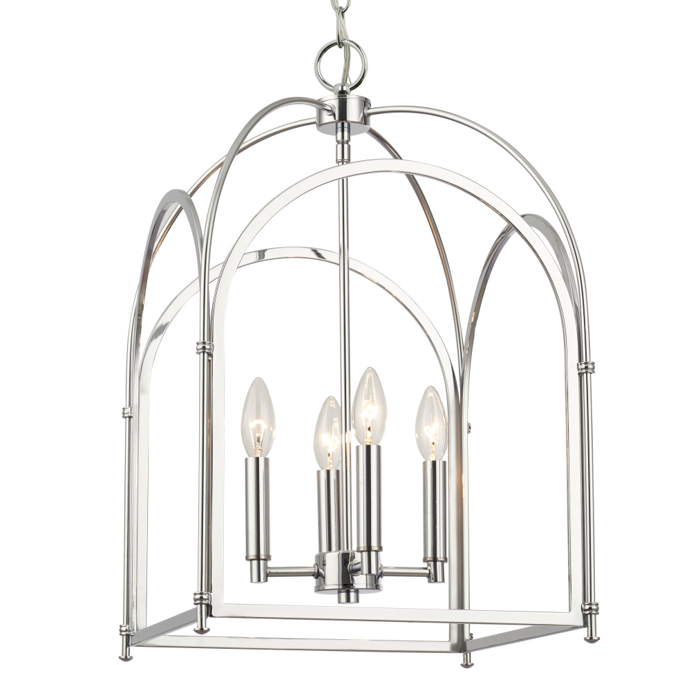 Kai 14" Polished Chrome Pendant