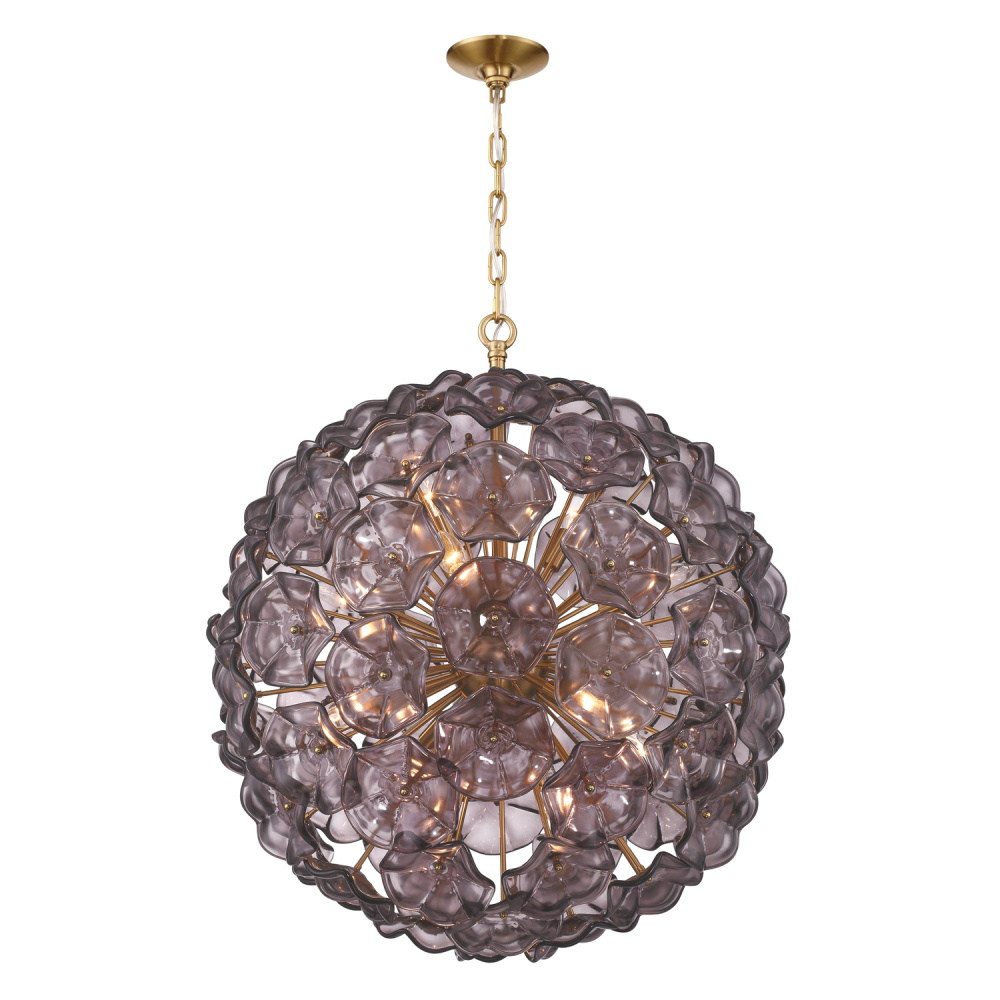 Esme 28'' Aged Brass Chandelier