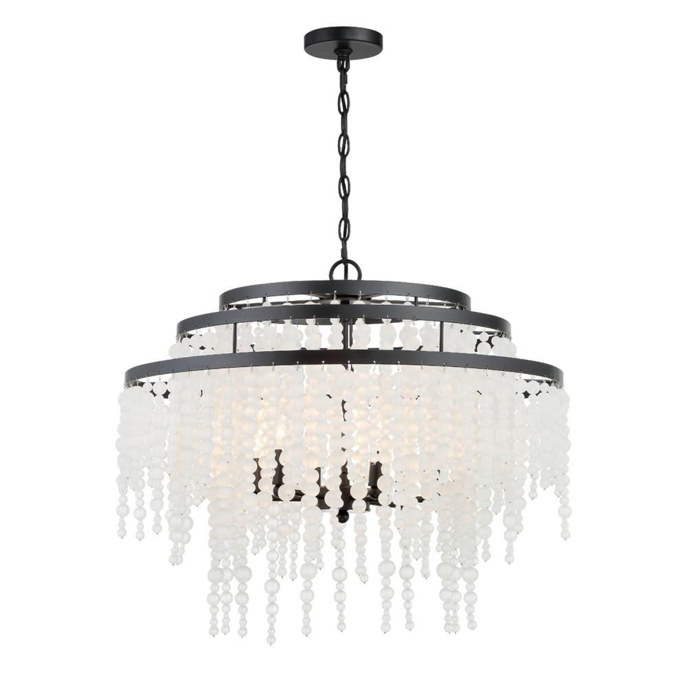 Poppy 26.5'' Matte Black Chandelier