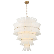 Crystorama ABI-2008-AG-WH - Abigail 21 Light Aged Brass Chandelier