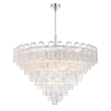 Crystorama ADD-327-CH-CL - Addis 49'' Polished Chrome Chandelier