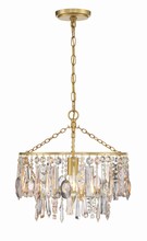 Crystorama ELS-7100-GA - Elsa 1 Light Antique Gold Pendant