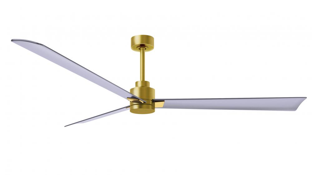 Alessandra - 72" Three Blade Transitional Ceiling Fan - Brushed Brass Finish
