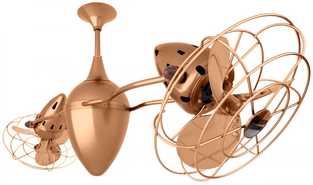 Ar Ruthiane - Rotational Ceiling Fan - Brushed Copper Finish - Metal Blades