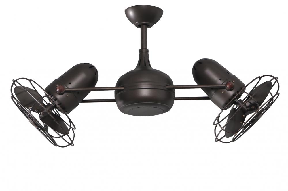 Dagny - Rotational Ceiling Fan - Textured Bronze Finish - Metal Blades