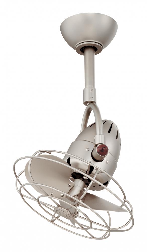 Diane - Oscillating Directional Ceiling Fan - Brushed Nickel Finish - Metal Blades