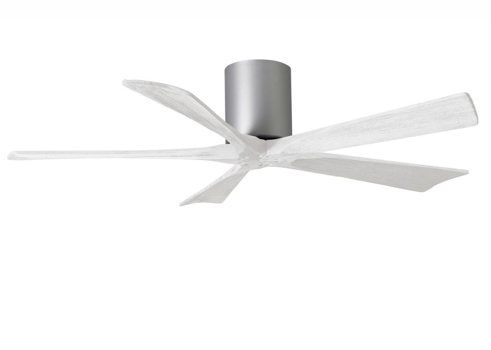 Irene - 5H - Brushed Nickel - Matte White - Blades - 52" Blades