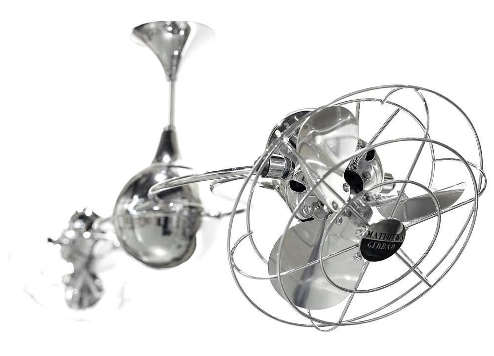 Italo Ventania - Rotational Ceiling Fan (Interior) - Polished Chrome Finish - Metal Blades
