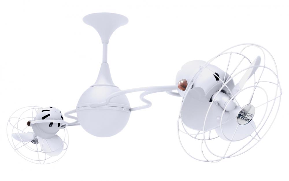 Italo Ventania - Rotational Ceiling Fan - Gloss White Finish - Metal Blades