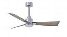 Matthews Fan Company AK-BN-GA-42 - Alessandra 3-blade transitional ceiling fan in brushed nickel finish with gray ash blades. Optimiz