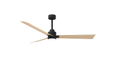 Matthews Fan Company AKLK-BK-LM-56 - Alessandra - 56" Three Blade Transitional Ceiling Fan - 5CCT Integrated LED - Matte Black Finish