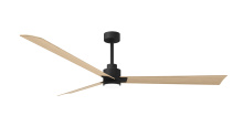 Matthews Fan Company AKLK-BK-LM-72 - Alessandra - 72" Three Blade Transitional Ceiling Fan - 5CCT Integrated LED - Matte Black Finish