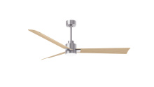 Matthews Fan Company AKLK-BN-LM-56 - Alessandra - 56" Three Blade Transitional Ceiling Fan - 5CCT Integrated LED - Brushed Nickel Fin