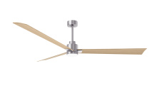 Matthews Fan Company AKLK-BN-LM-72 - Alessandra - 72" Three Blade Transitional Ceiling Fan - 5CCT Integrated LED - Brushed Nickel Fin