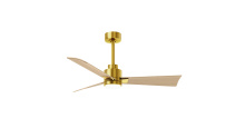 Matthews Fan Company AKLK-BRBR-LM-42 - Alessandra - 42" Three Blade Transitional Ceiling Fan - 5CCT Integrated LED - Brushed Brass Fini