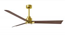 Matthews Fan Company AKLK-BRBR-WN-56 - Alessandra - 56" Three Blade Transitional Ceiling Fan - 5CCT Integrated LED - Brushed Brass Fini
