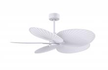 Matthews Fan Company AKTP-MWH-MWH - Alessandra Tropical - Matte White - Matte White Blades - 10" Downrod