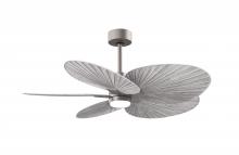 Matthews Fan Company AKTPLK-BN-BW - Alessandra Tropical - LK - Brushed Nickel - Barn Wood Tone Blades - 10" Downrod