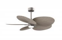 Matthews Fan Company AKTPLK-BN-GA - Alessandra Tropical - Five Blade Ceiling Fan - 5CCT Integrated LED - Brushed Nickel Finish