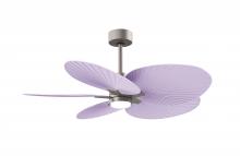 Matthews Fan Company AKTPLK-BN-LI - Alessandra Tropical - LK - Brushed Nickel - Lilac Blades - 10" Downrod