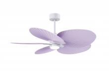 Matthews Fan Company AKTPLK-MWH-LI - Alessandra Tropical - LK - Matte White - Lilac Blades - 10" Downrod