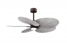 Matthews Fan Company AKTPLK-TB-BW - Alessandra Tropical - LK - Textured Bronze - Barn Wood Tone Blades - 10" Downrod