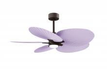Matthews Fan Company AKTPLK-TB-LI - Alessandra Tropical - LK - Textured Bronze - Lilac Blades - 10" Downrod