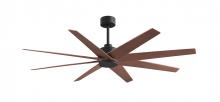 Matthews Fan Company AN-BK-WN-64 - Ariella - Matte Black - Walnut Tone Tone Blades - 64" Blades - 10" Downrod