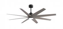 Matthews Fan Company ANLK-BK-BN-64 - Ariella - Eight Blade Ceiling Fan - 5CCT Integrated LED - Matte Black Finish