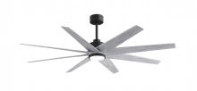 Matthews Fan Company ANLK-BK-BW-64 - Ariella - LK - Matte Black - Barn Wood Tone Blades - 64" Blades - 10" Downrod