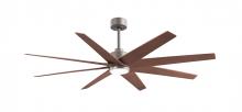 Matthews Fan Company ANLK-BN-WN-64 - Ariella - LK - Brushed Nickel - Walnut Tone Tone Blades - 64" Blades - 10" Downrod