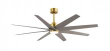 Matthews Fan Company ANLK-BRBR-BN-64 - Ariella - LK - Brushed Brass - Brushed Nickel Blades - 64" Blades - 10" Downrod