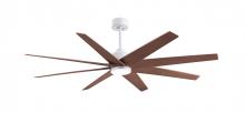 Matthews Fan Company ANLK-MWH-WN-64 - Ariella - LK - Matte White - Walnut Tone Tone Blades - 64" Blades - 10" Downrod
