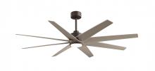 Matthews Fan Company ANLK-TB-GA-64 - Ariella - Eight Blade Ceiling Fan - 5CCT Integrated LED - Textured Bronze Finish
