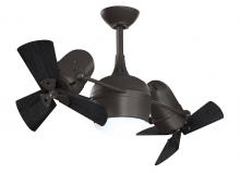 Matthews Fan Company DGLK-TB-WDBK - Dagny LK - Rotational Ceiling Fan - Integrated LED - Textured Bronze Finish
