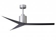 Matthews Fan Company EK-BN-BK - Eliza - Ceiling Fan - Brushed Nickel Finish - Matte Black Blades
