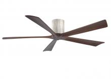 Matthews Fan Company IR5H-BW-WA-60 - Irene-5H - 60" Five Blade Flush Mount Paddle Fan - Barn Wood Tone Finish - Walnut Tone Blades